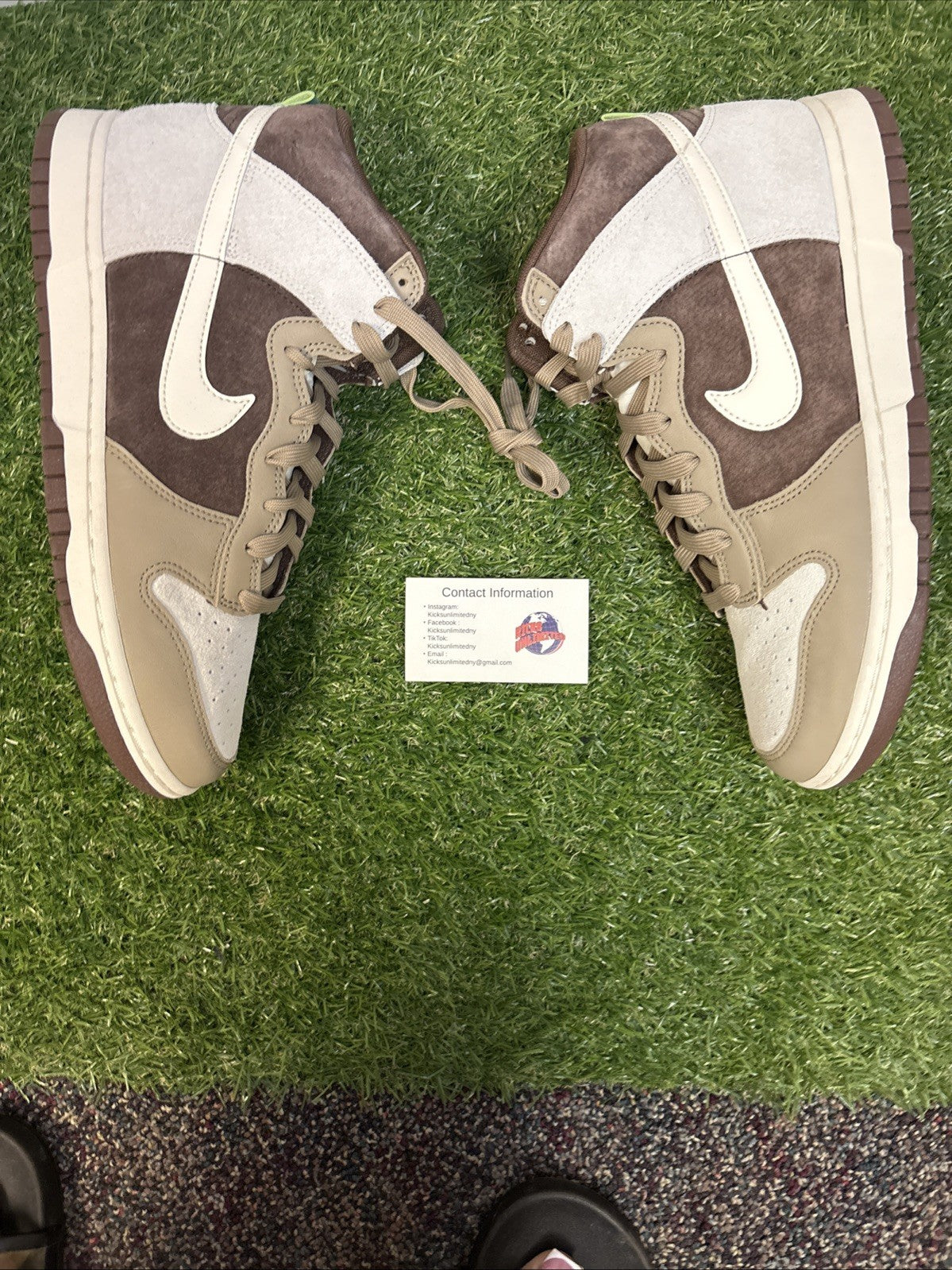 Size 10.5   Nike Dunk High Light Chocolate1