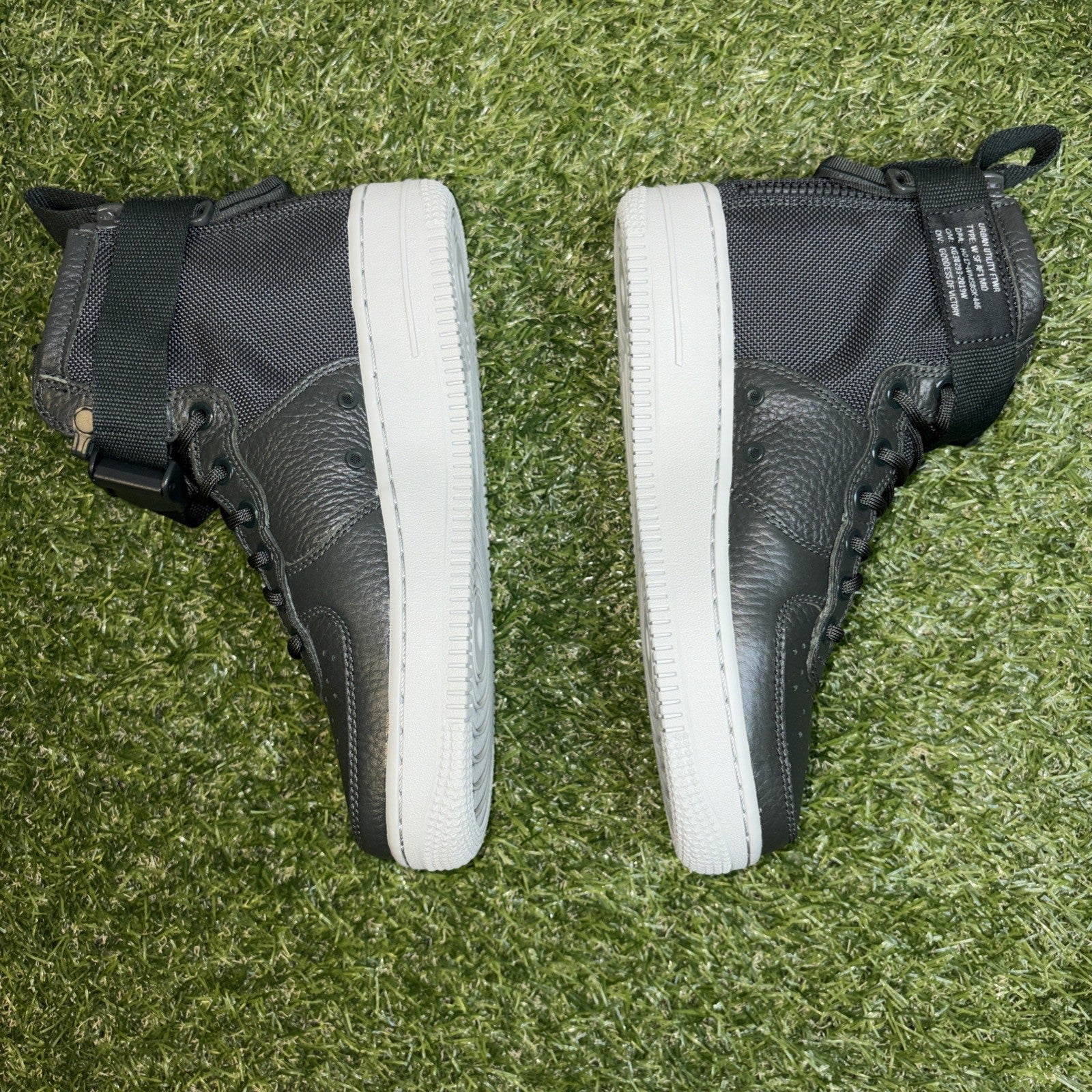 Size 6.5w- Nike SF Force 1 Mid Outdoor Green w2