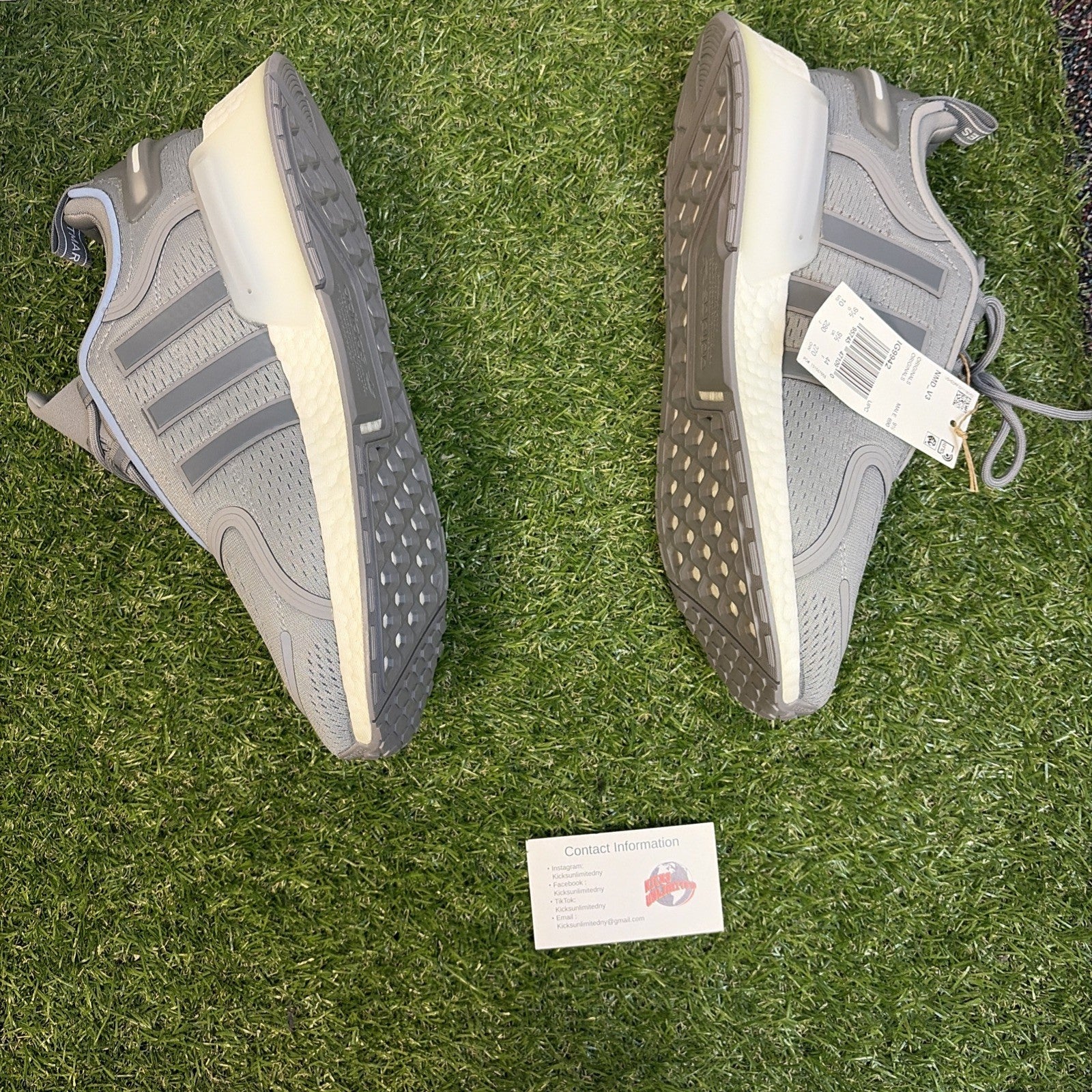 Size 10   Adidas NMD_V3 Light Grey Silver Metallic1