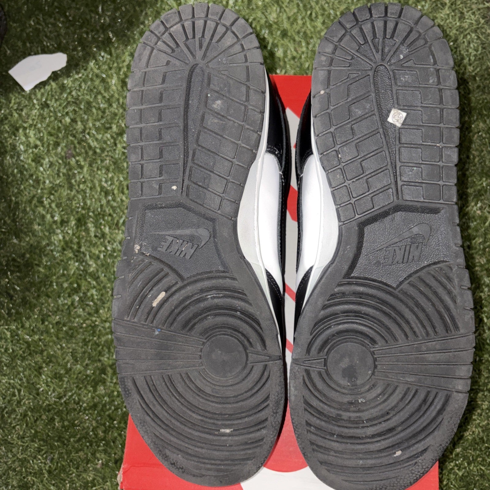 Size 13   Nike Dunk Low Black White4