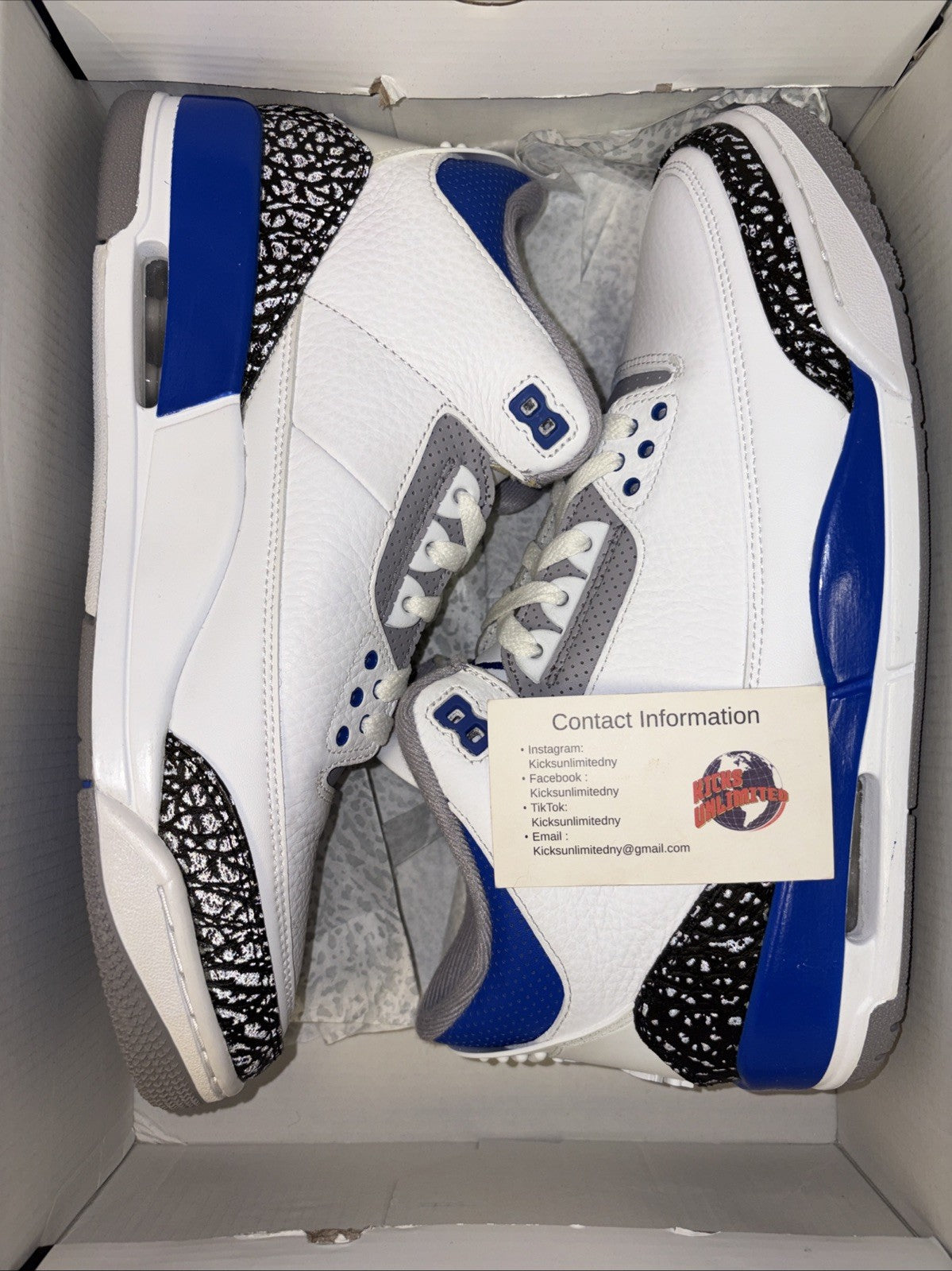 Size 10.5   Jordan 3 Retro Mid Racer Blue0