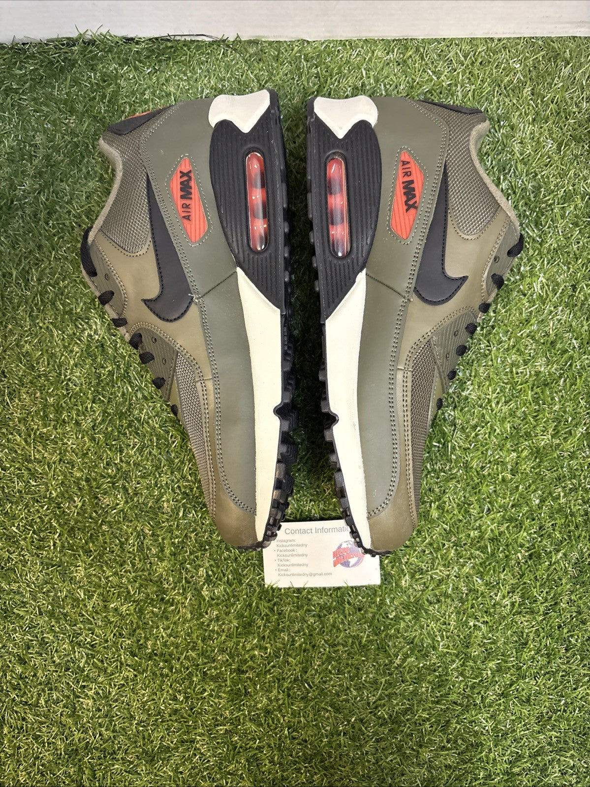 Size 12   Nike Air Max 90 Essential Olive2