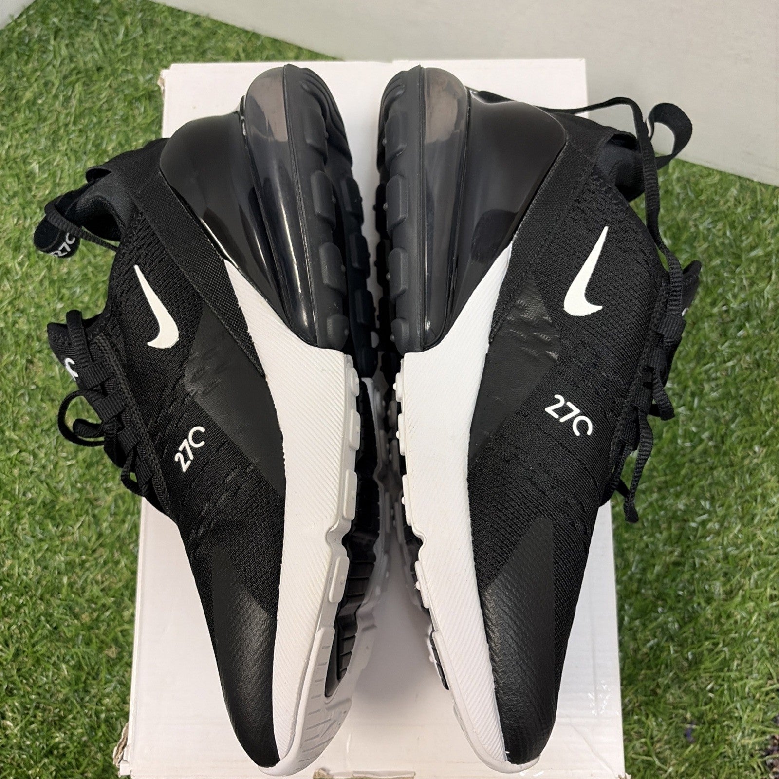 Size 8W  Nike Air Max 270 “Black White” Womens3