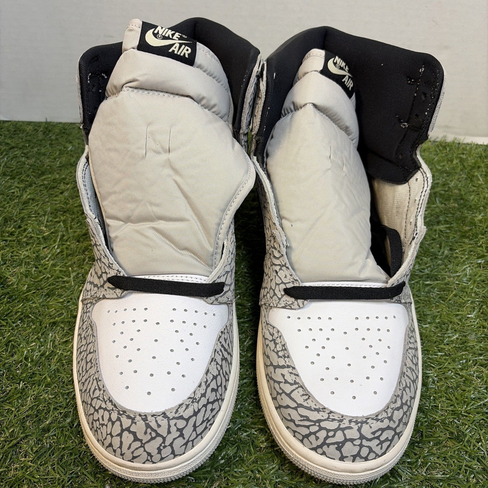 Size 12.5 - Air Jordan 1 Retro OG High White Cement0