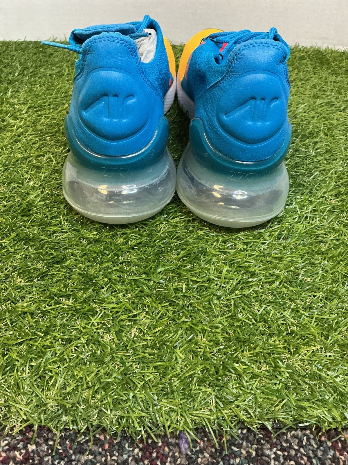 Size 9.5 - Nike Air Max 270 Flyknit Blue Orbit AO1023-8004