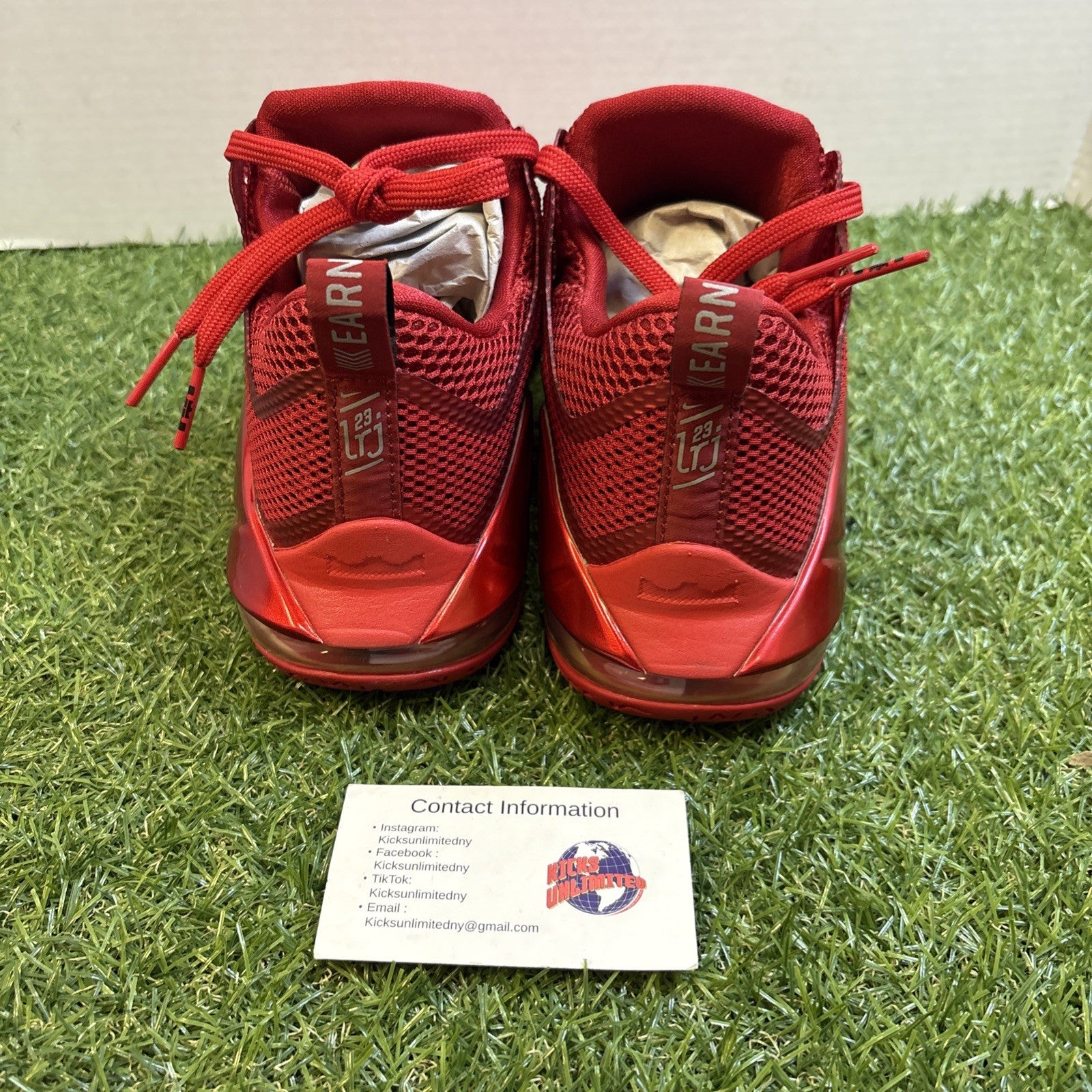 LeBron XII Low University red Size 9.5 724557 6161