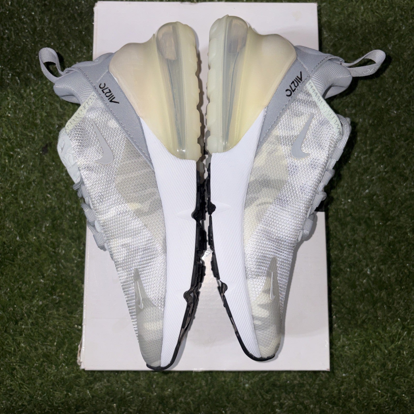 Nike Air Max 270 SE Platinum Camo Wolf Grey AR0499 004 Womens Size 7.5W NIB3