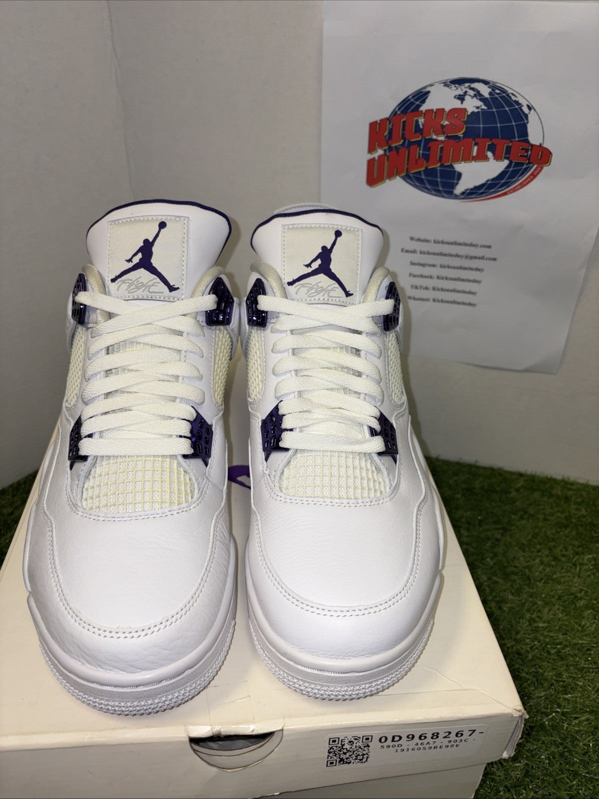 Size 11   Jordan 4 Retro Mid Purple Metallic1