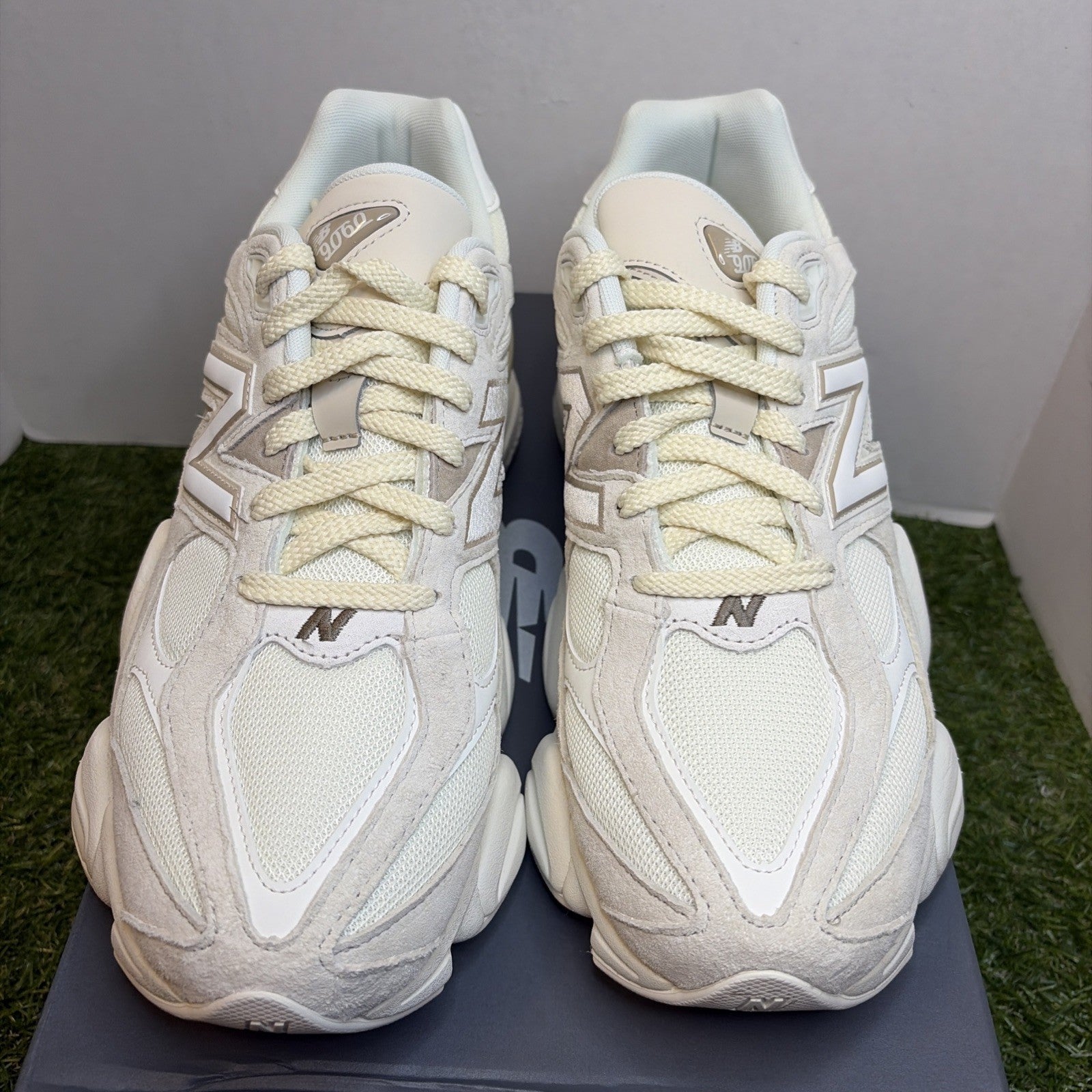 Size 12 - New Balance 9060 White Beige1