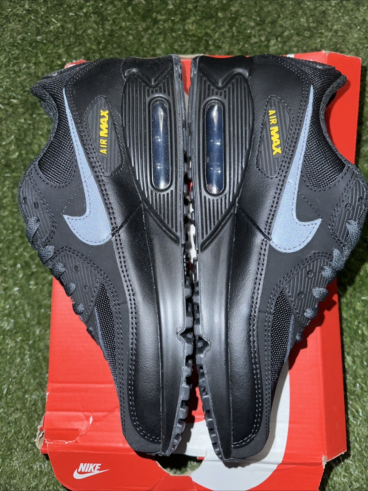 SIZE 9.5 - NEW MENS Nike Air Max 90 Black/Anthracite HM0628 001 Black Speed2