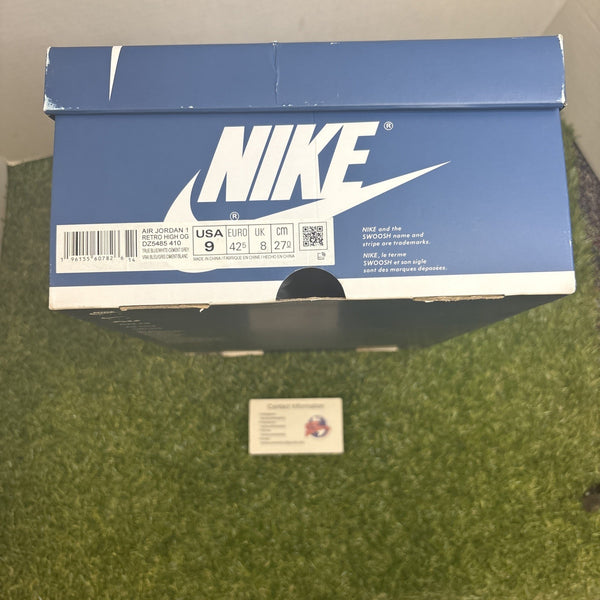 Air Jordan 1 Retro High OG  TRUE BLUE  Size 9M/10.5W6