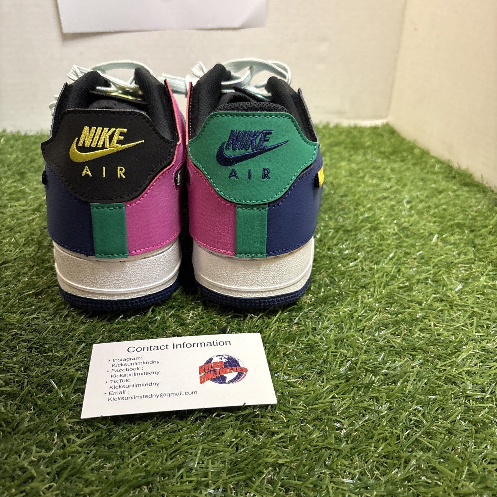 Size 9   Nike Air Force 1/1 Black Multi Color5