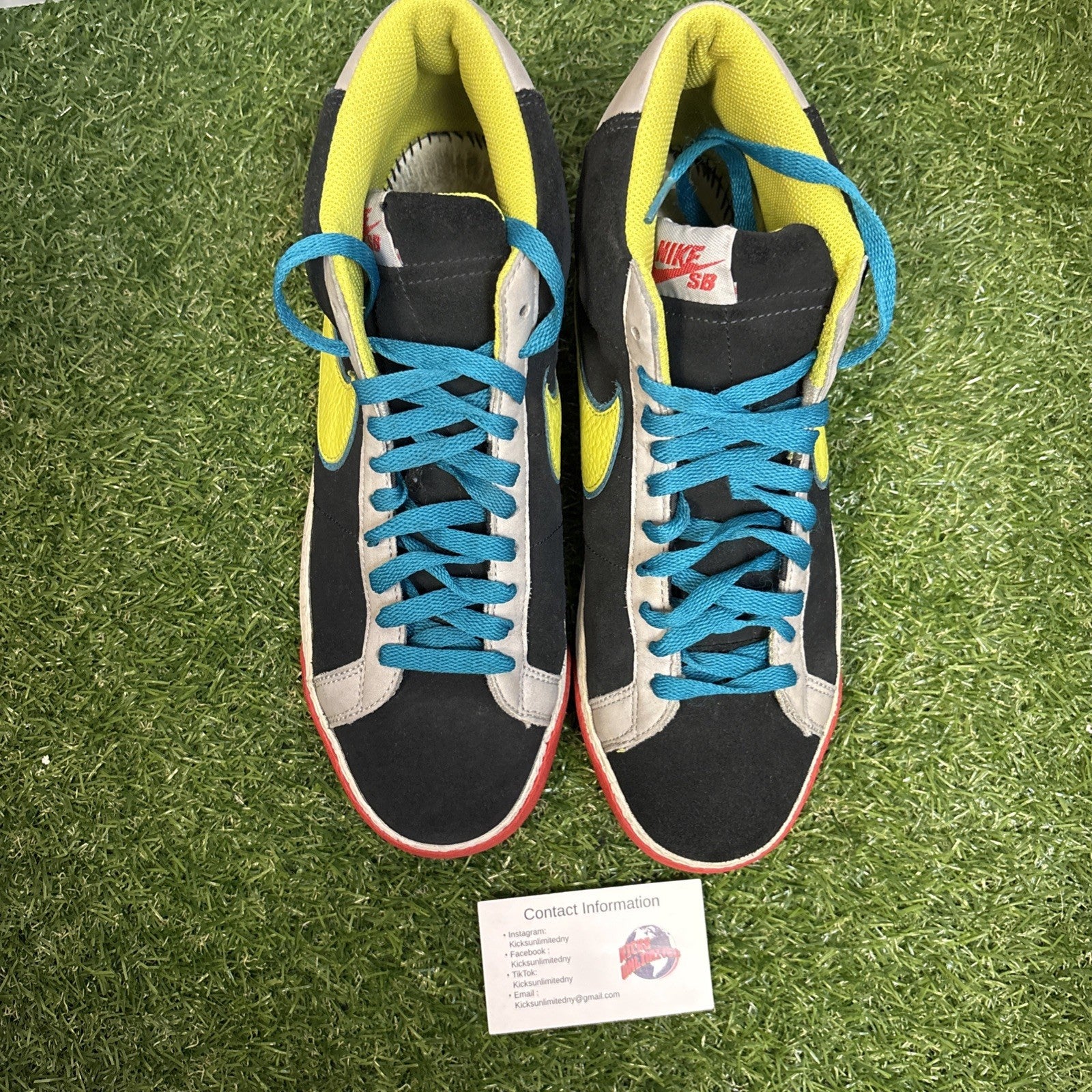 Size 10.5   Nike Blazer Sb Pacman Black   310801 0312
