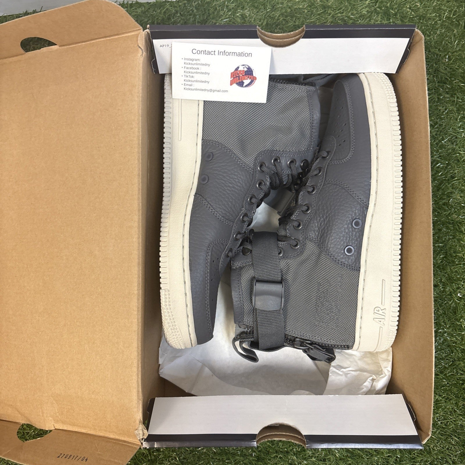 Size 8.5   Nike SF Air Force 1 Mid Dark Grey0
