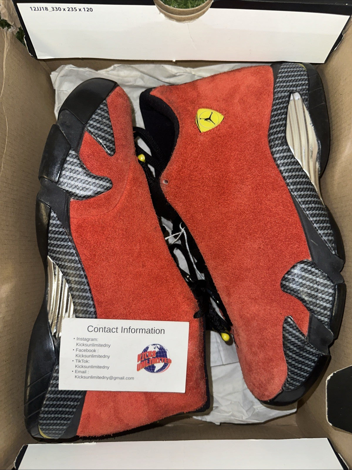 Size 8.5 - Air Jordan 14 Retro Ferrari (2014)0