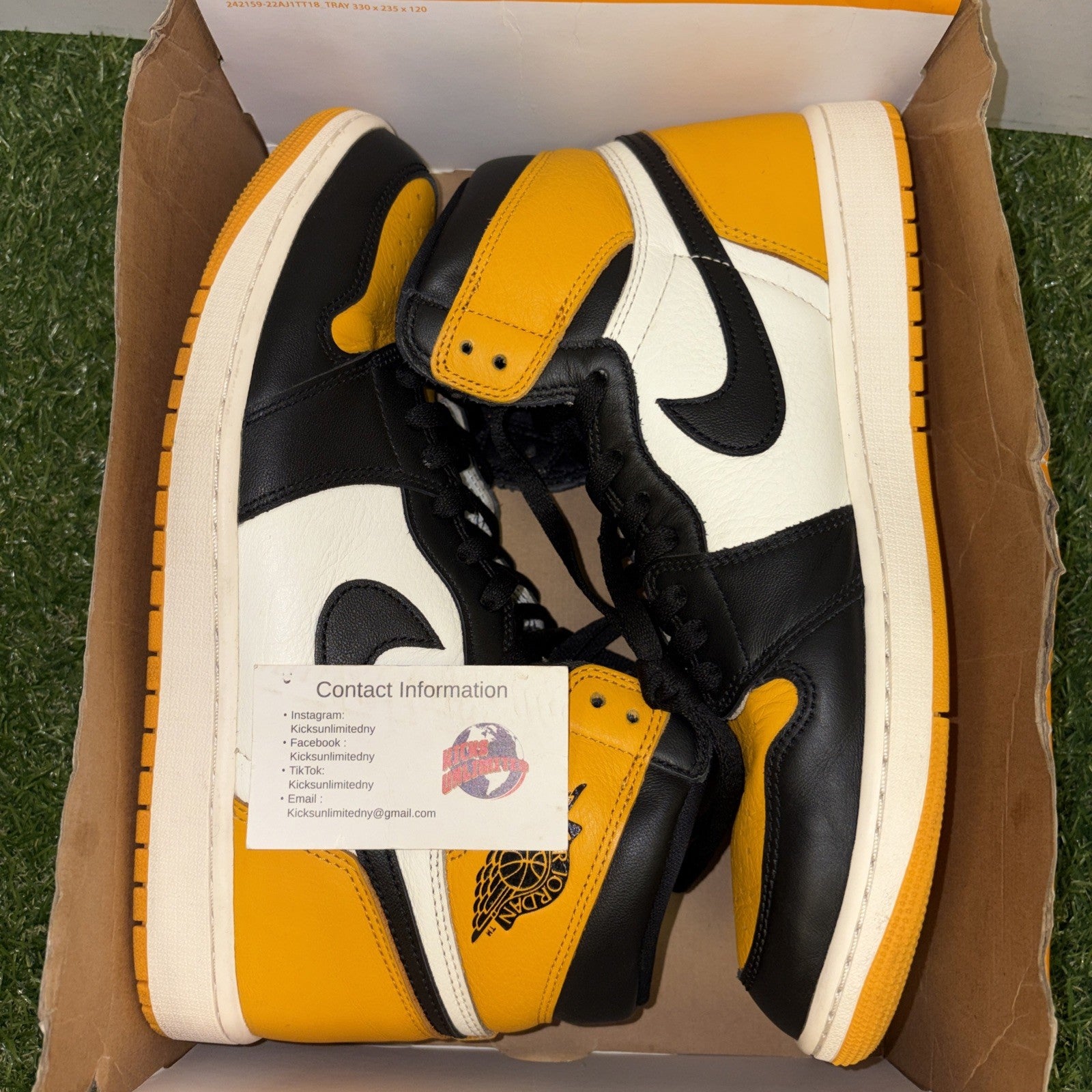 Size 12   Jordan 1 Retro OG High Yellow Toe0