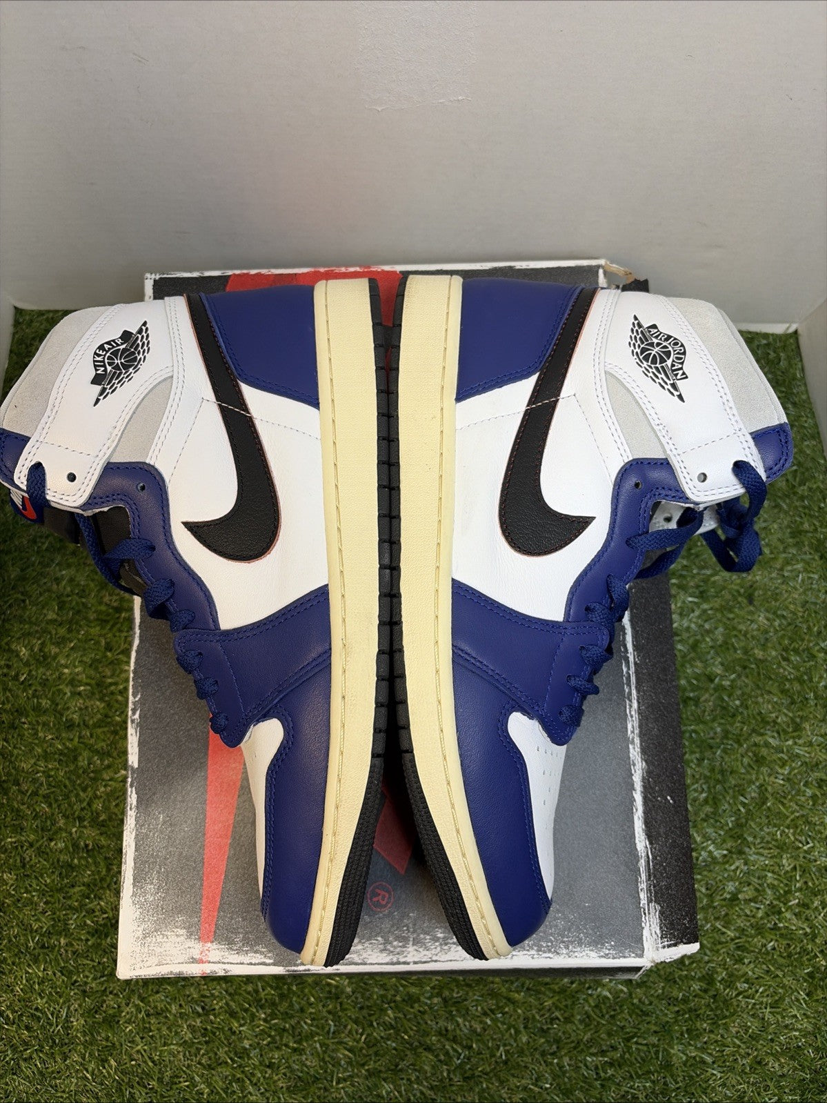 Size 12 - Air Jordan 1 Retro OG High Rare Air - Deep Royal Blue3
