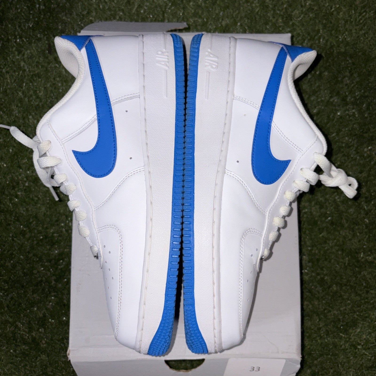 NIKE Air Force 1 '07 White/Photo Blue White FJ4146 103 MEN'S SIZE 9.53