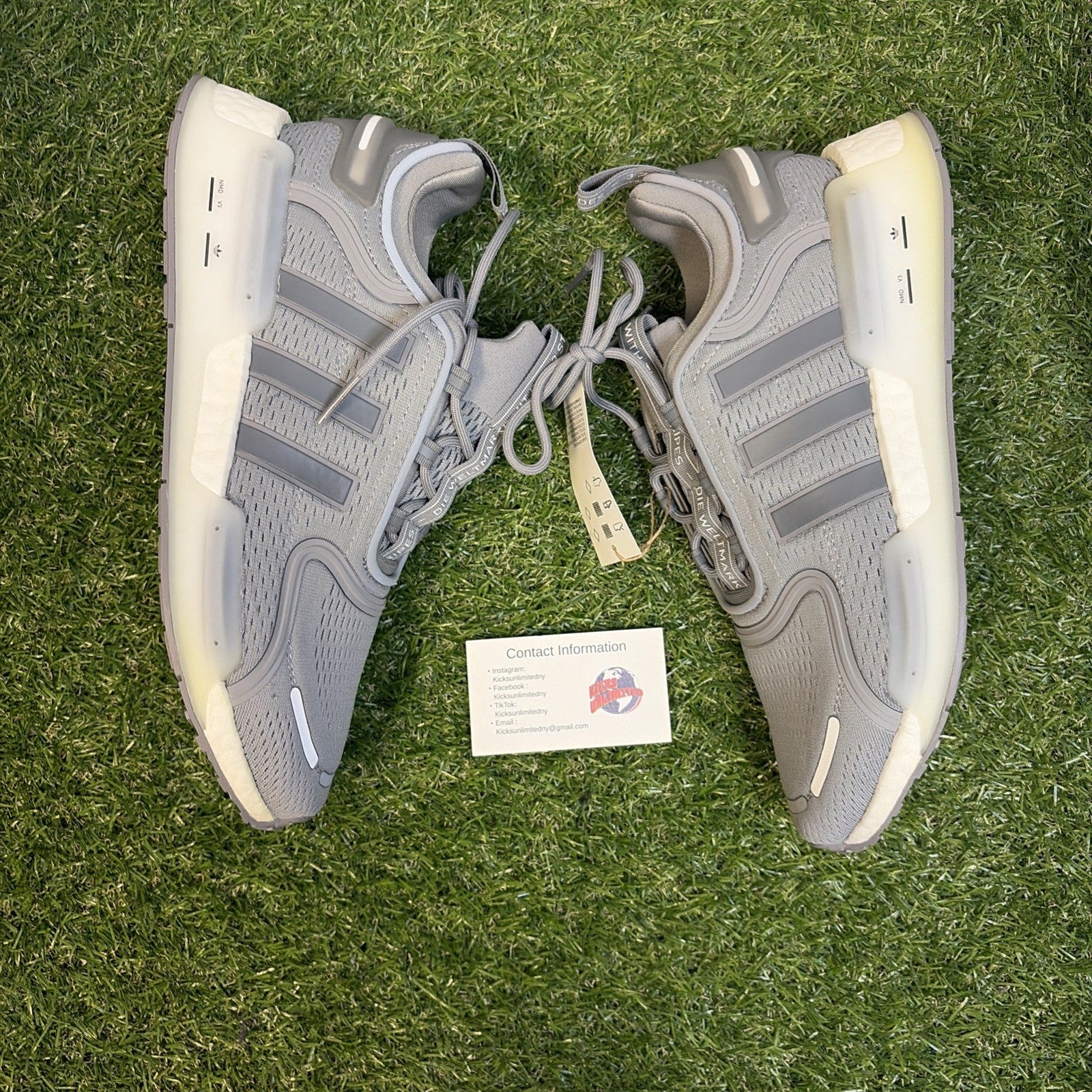 Size 10   Adidas NMD_V3 Light Grey Silver Metallic2