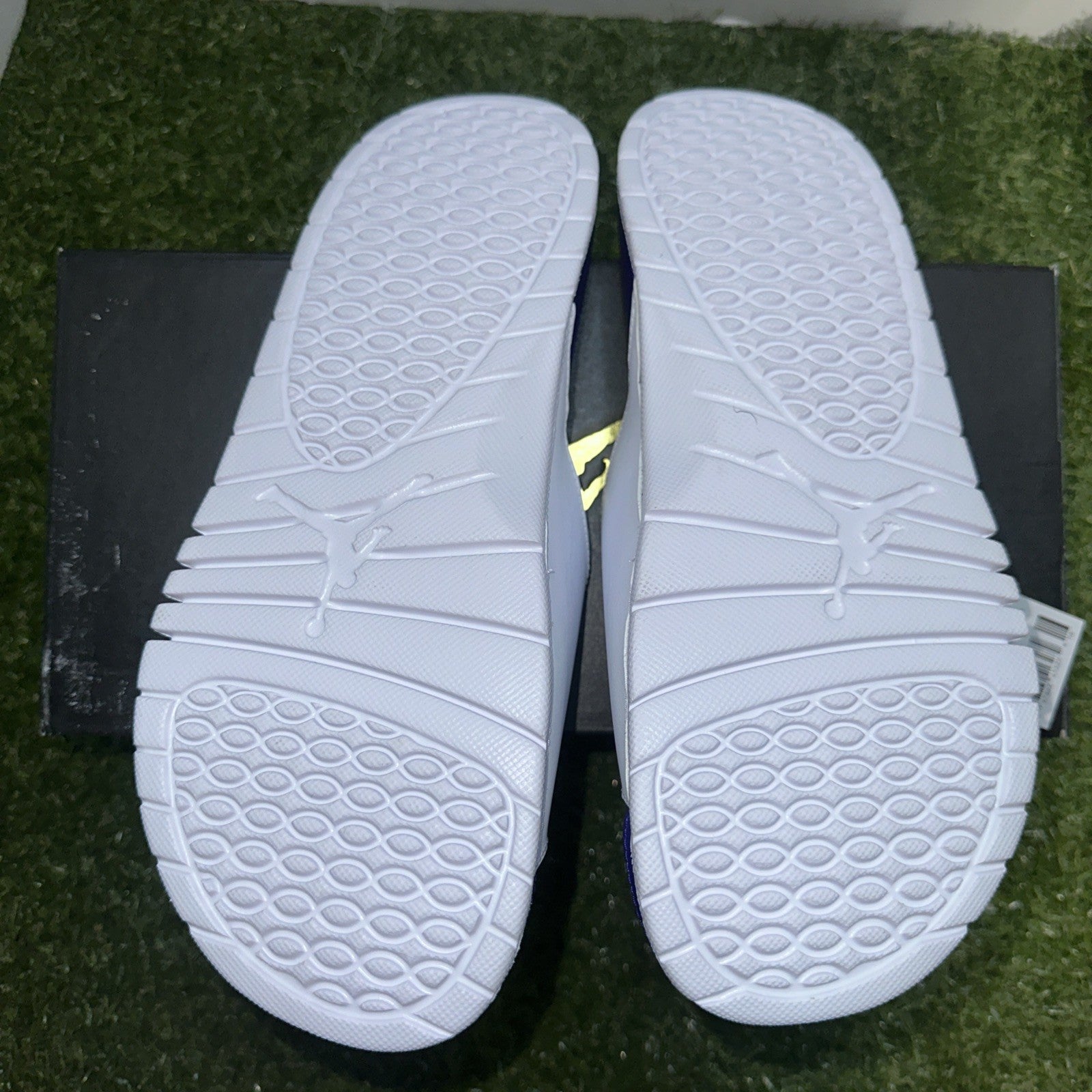 Nile Air Jordan Hydro V 5 Retro Slides Sandals White/Grape Ice Mens Size 11 New1