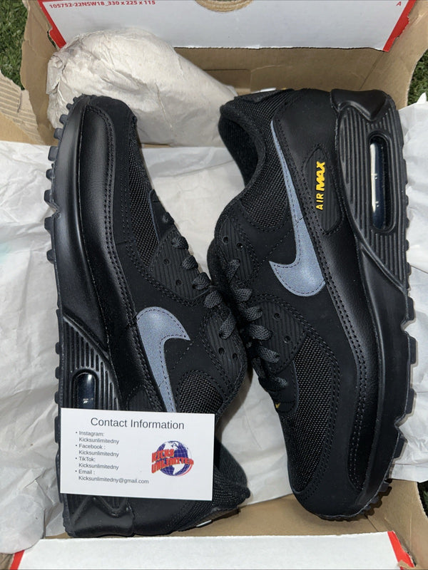 SIZE 9.5 - NEW MENS Nike Air Max 90 Black/Anthracite HM0628 001 Black Speed0