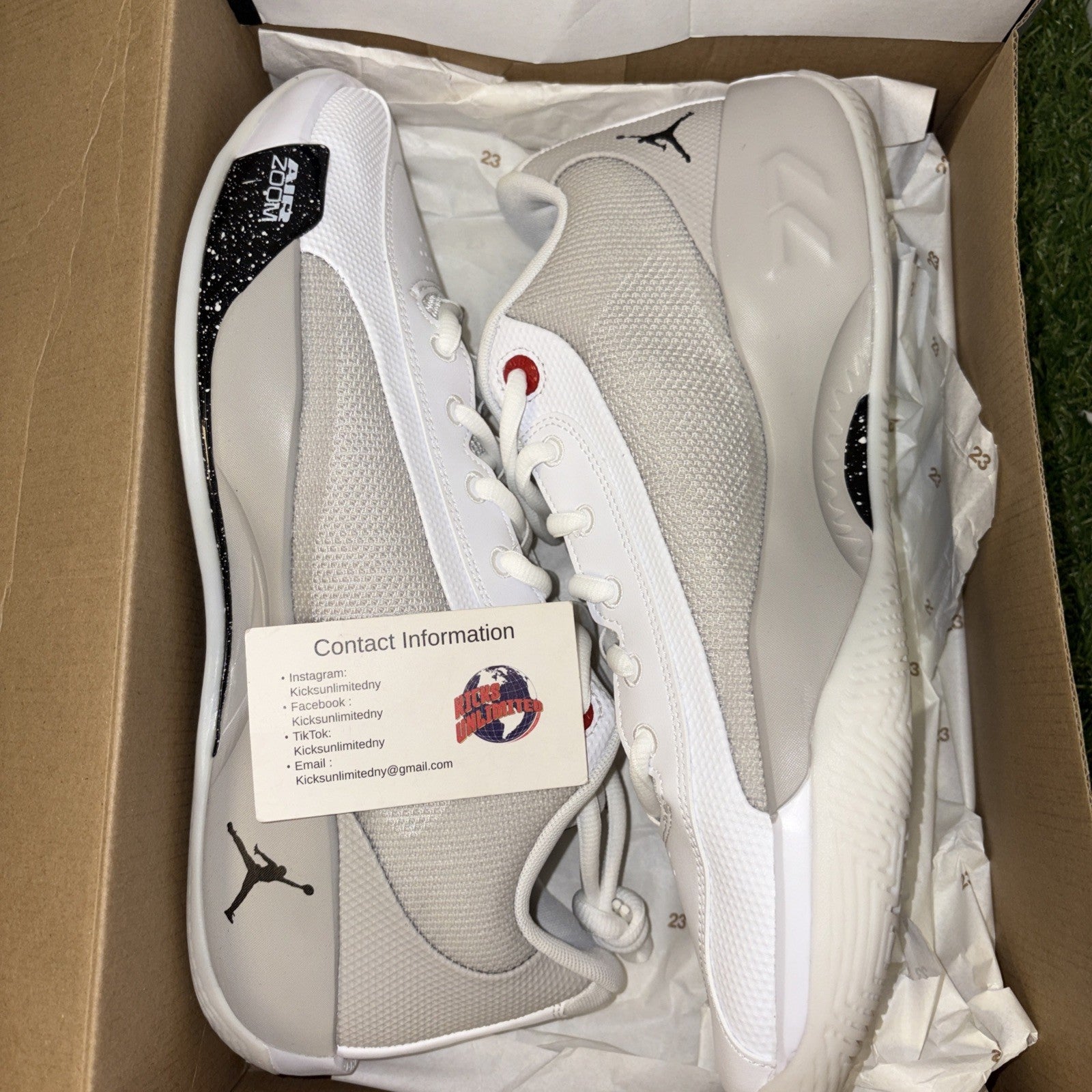 Size 12.5   Air Jordan Luka .77 White Cement0