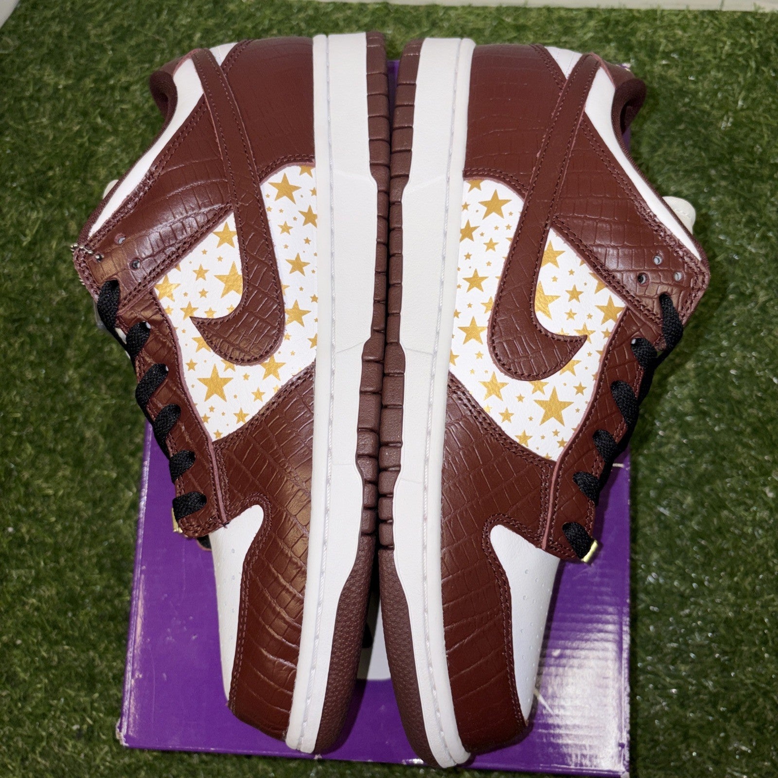 Size 10.5   Supreme x Nike Dunk OG SB QS Low Barkroot Brown3