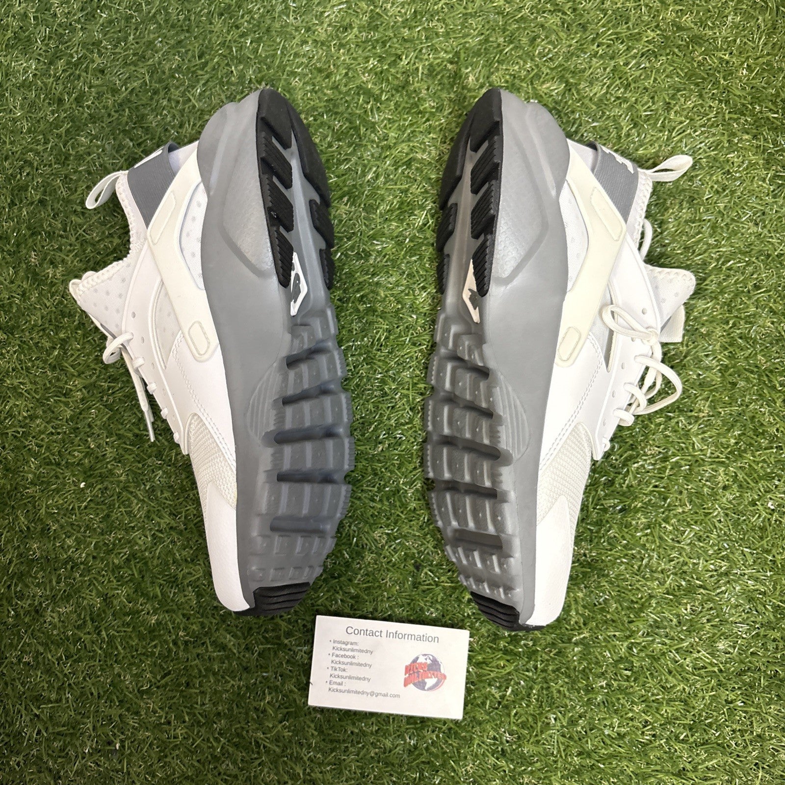 Size 8.5   Nike Air Huarache Run Ultra White Cool Grey1