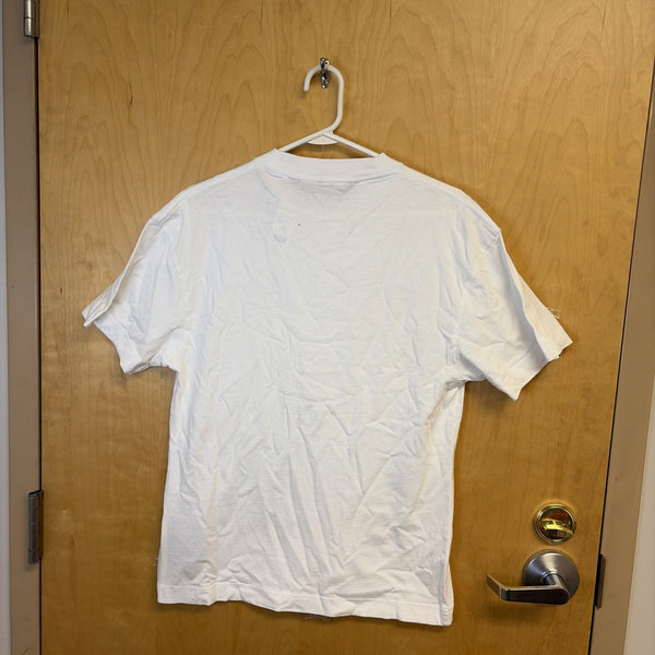 Palm Angels Unisex White With Pink T-shirt - Size Small1