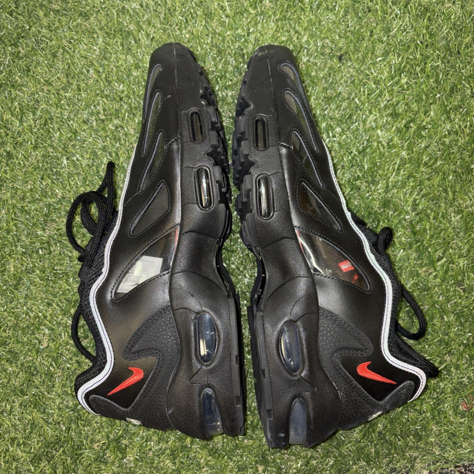 Size 12 - Supreme x Nike Air Max 96 Black2