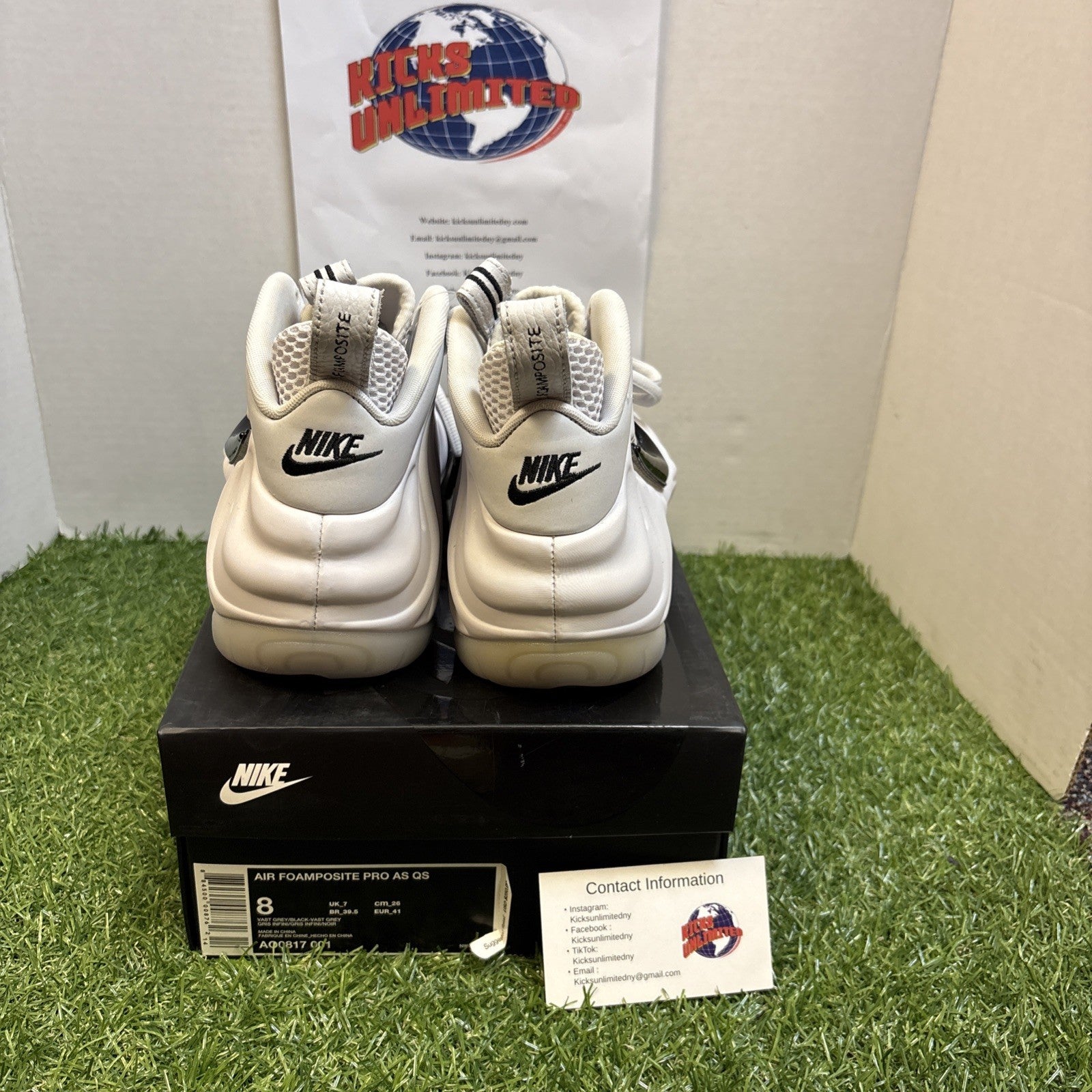 Size 8   Nike Air Foamposite Pro All Star Swoosh Pack4