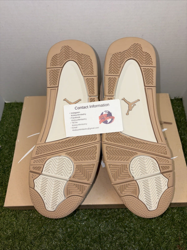 Air Jordan 4 Retro Hemp Light Orewood Brown HV0823-200 Womens Size 114