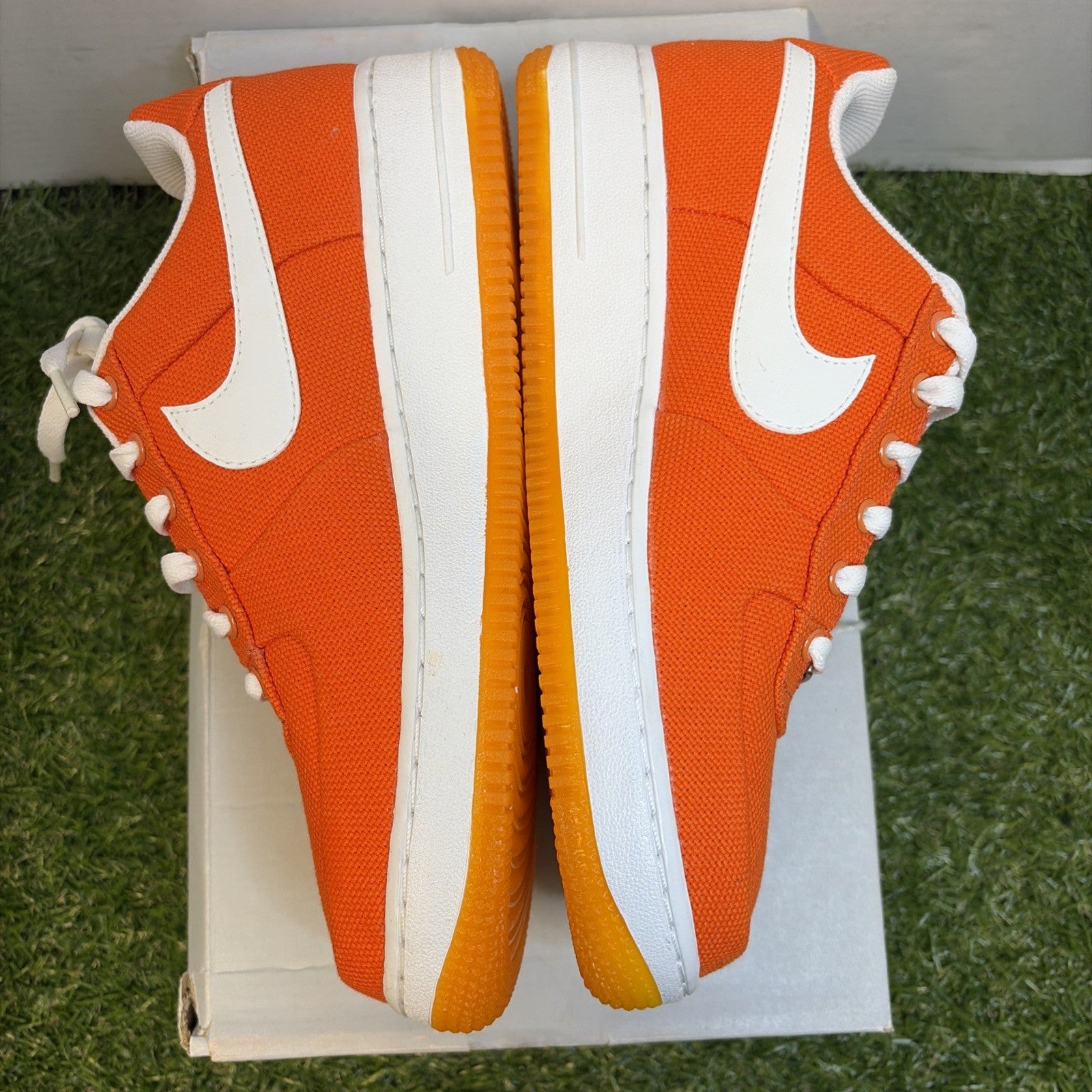 Size 8 - Nike Air Force 1 Canvas Low Orange W2