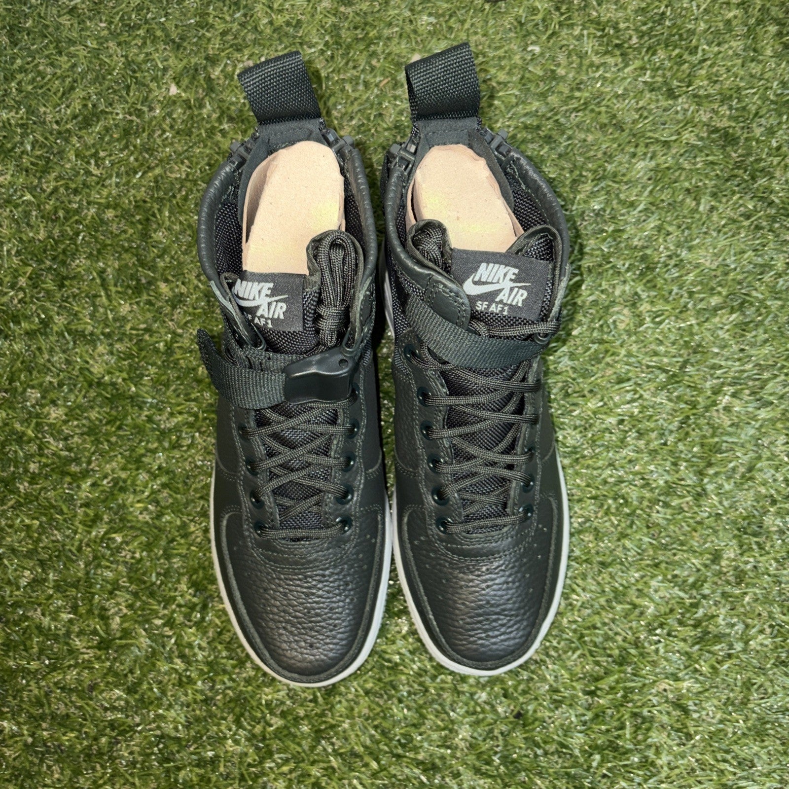 Size 6.5w- Nike SF Force 1 Mid Outdoor Green w4