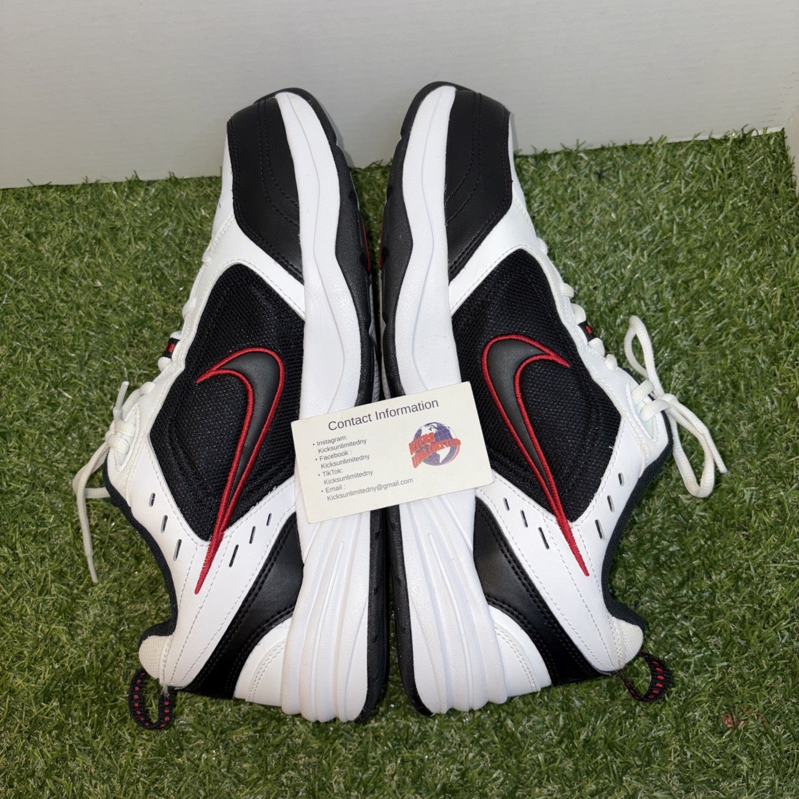 Size 12   Nike Air Monarch IV 4E Wide White Varsity Red1