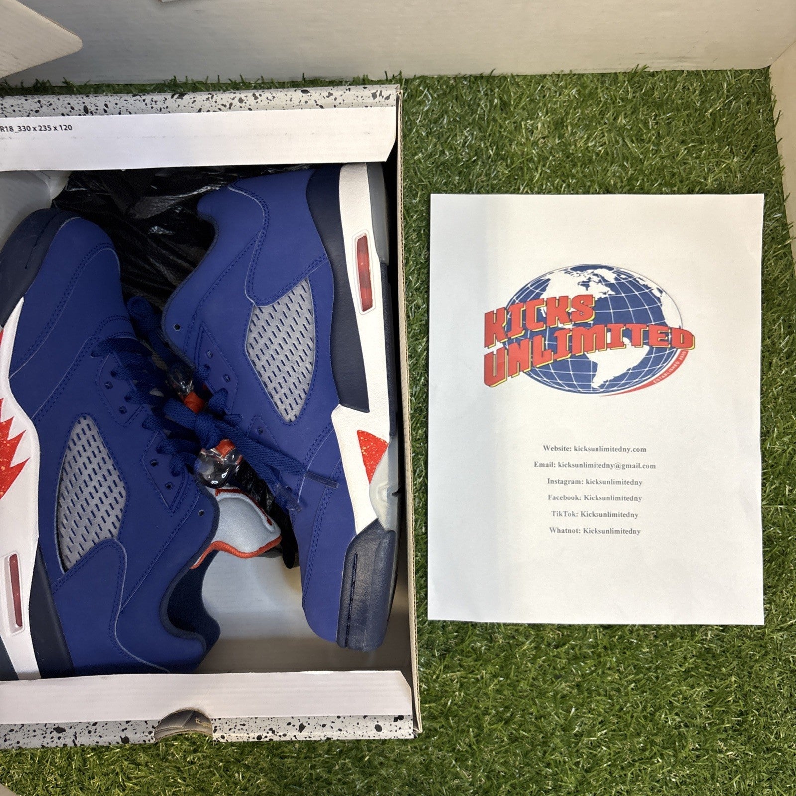 Size 8.5   Air Jordan 5 Retro Low Knicks1
