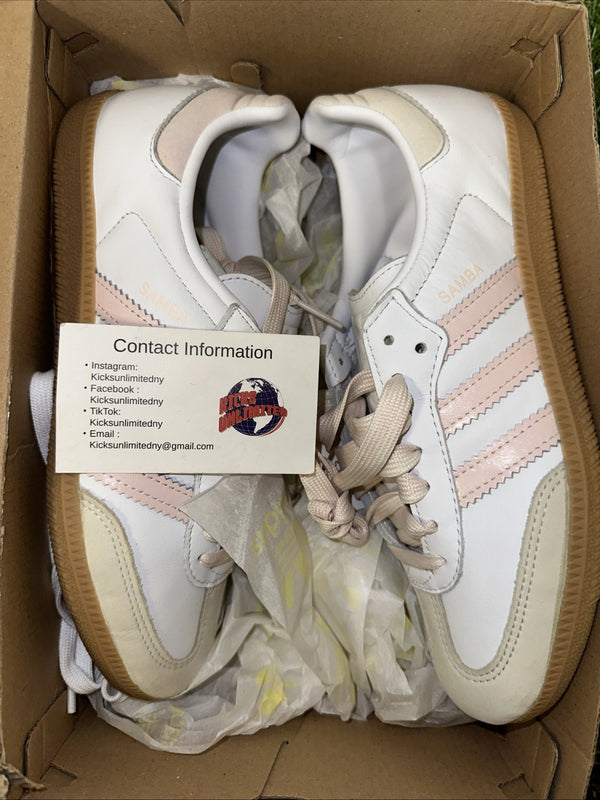 Adidas Samba OG White Pink Gum JS1351 Women's Size New0