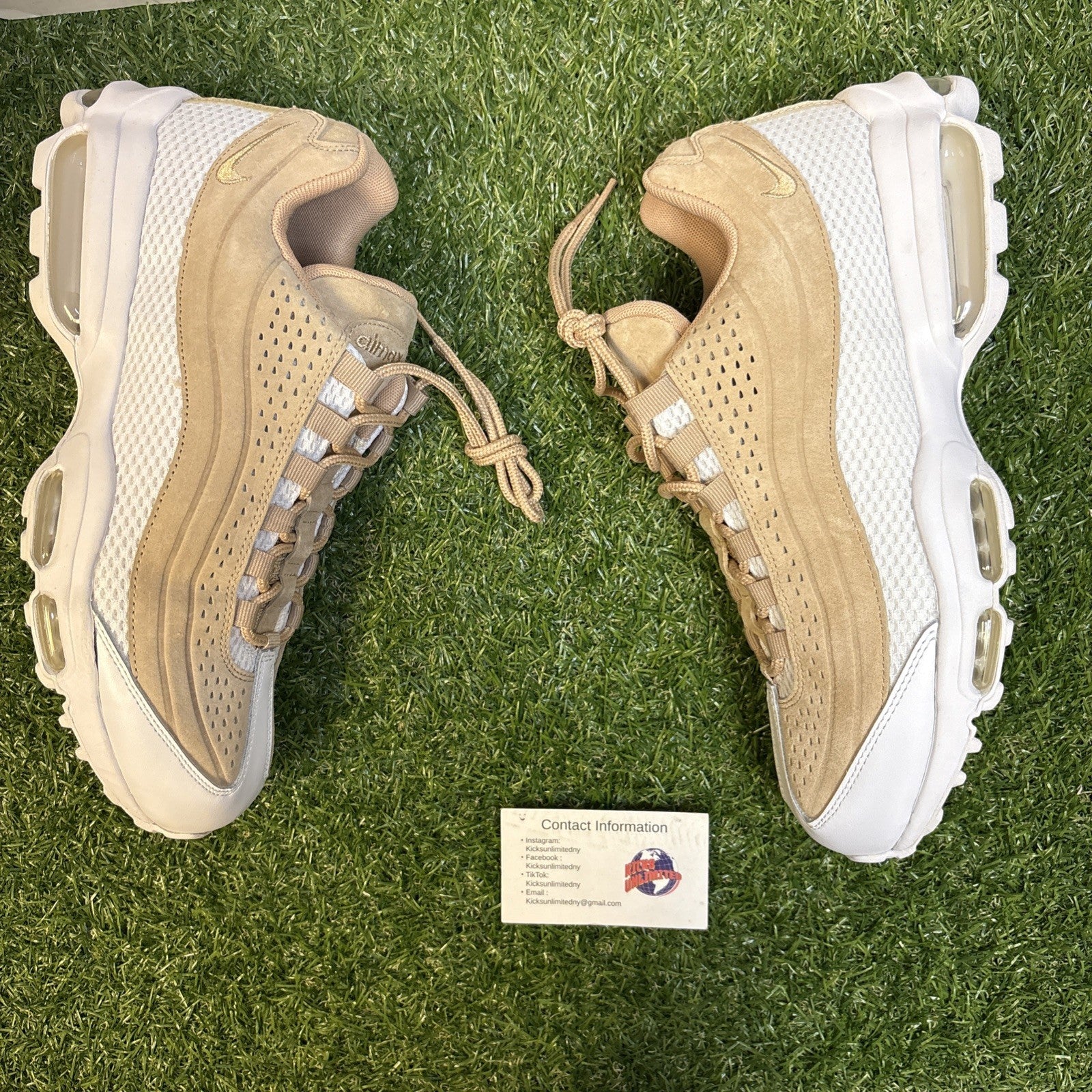 Size 9.5   Nike Air Max 95 Ultra Premium 2.0 BR Vachetta Tan0