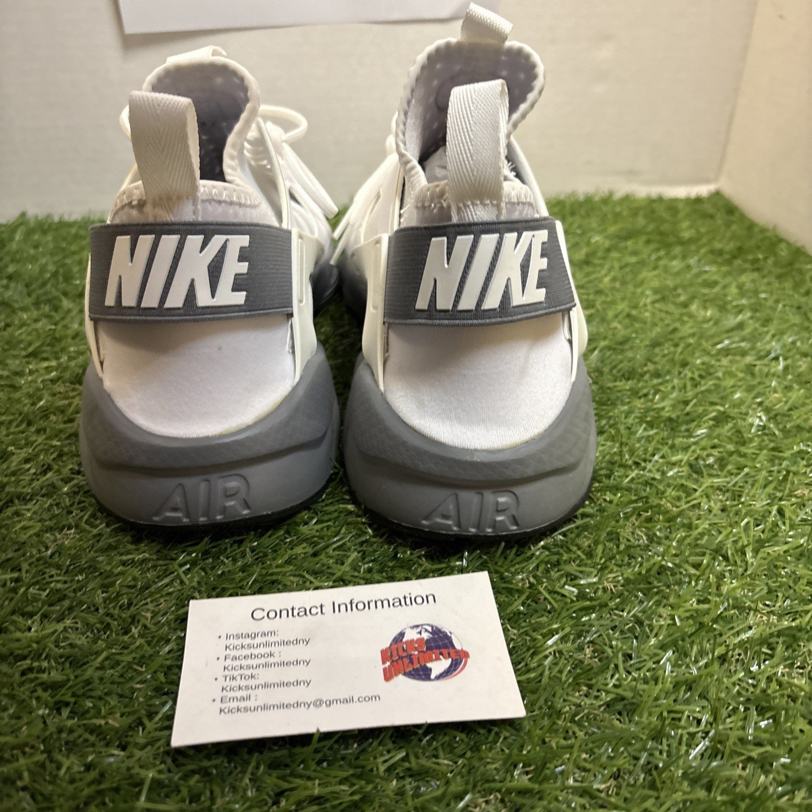 Size 8.5   Nike Air Huarache Run Ultra White Cool Grey4