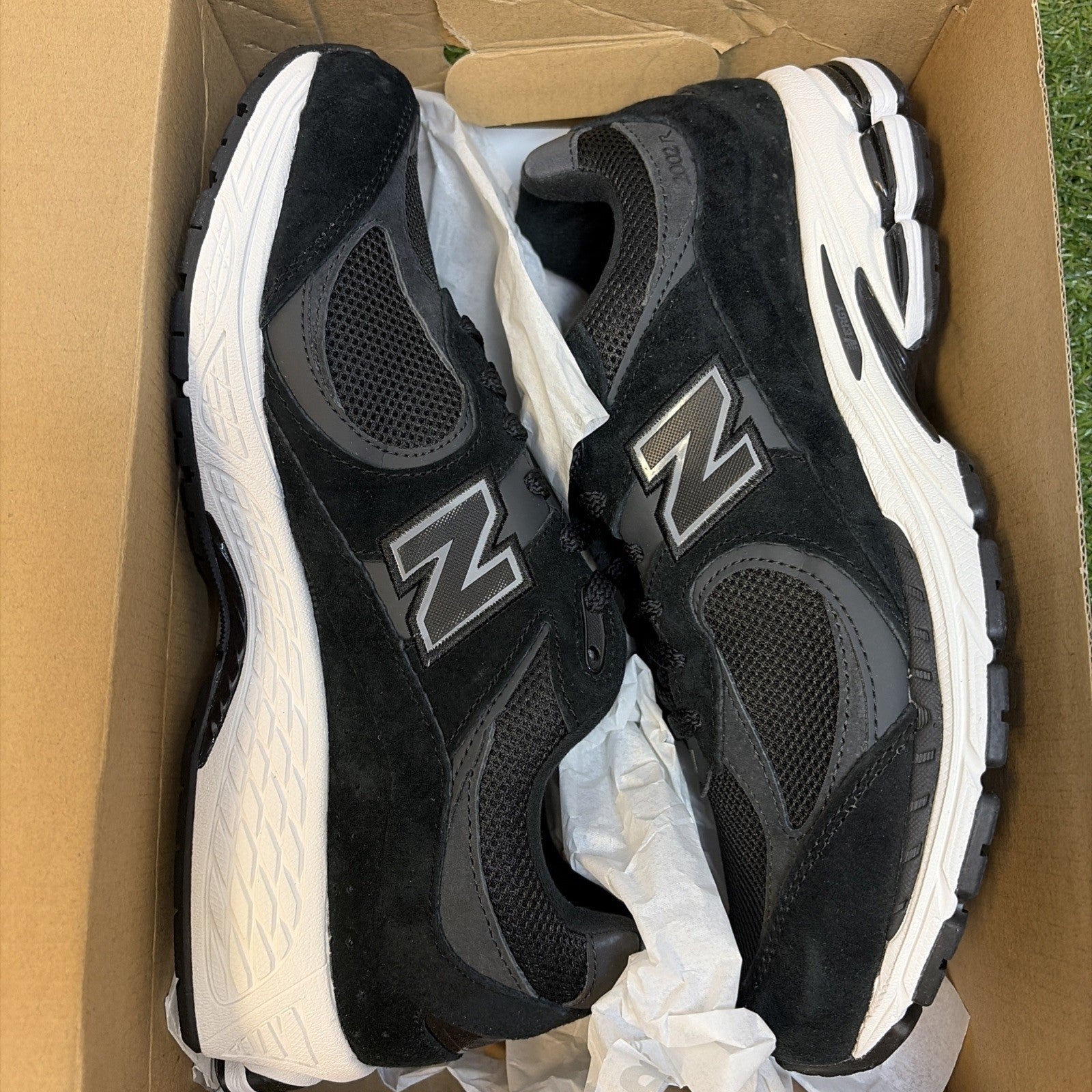 Size 10.5- New Balance 2002R M2002RBK Men's Black Sneakers New With Box2