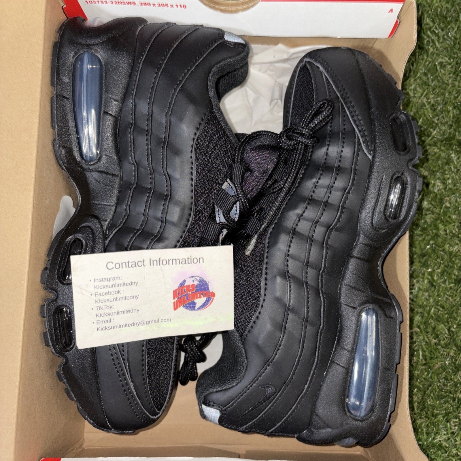 SIZE 5.5y | Nike Air Max 95 GS 'Black Anthracite' | II4130 0010