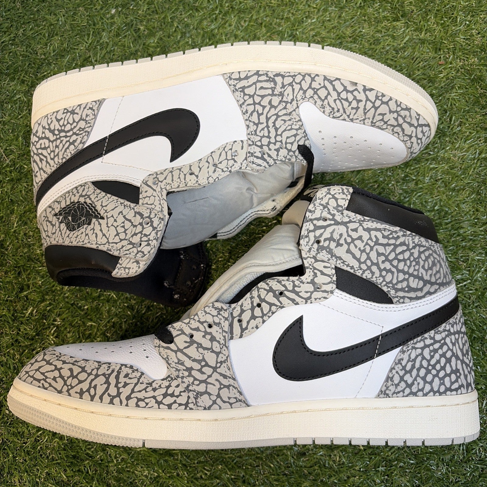 Size 12.5 - Air Jordan 1 Retro OG High White Cement1