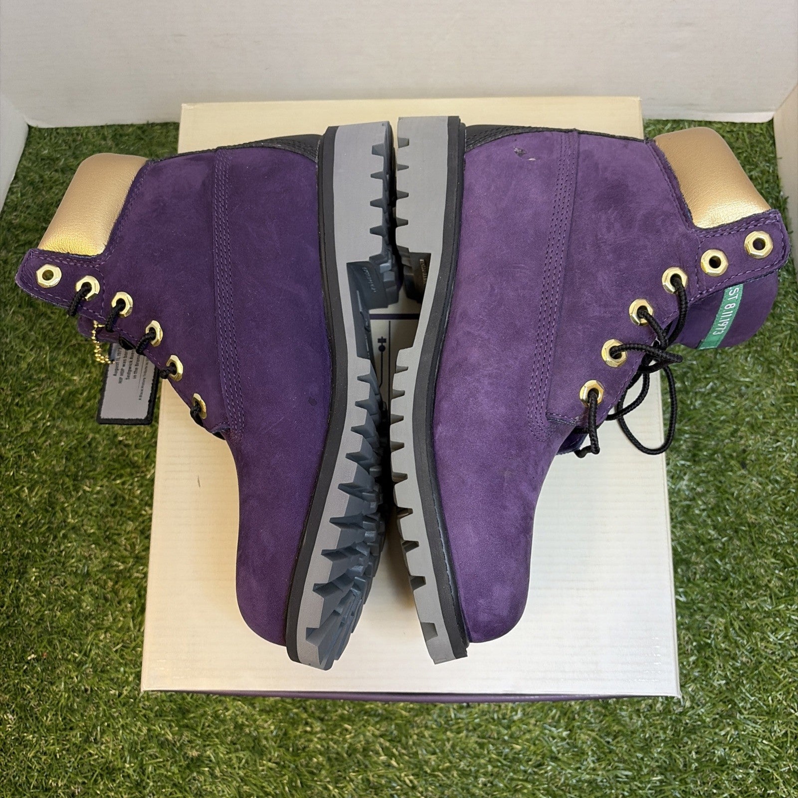 Timberland Premium 6 Inch Waterproof Boot Dark Purple NUBUCK Sz 5Y Tb 0a5z9D 5272