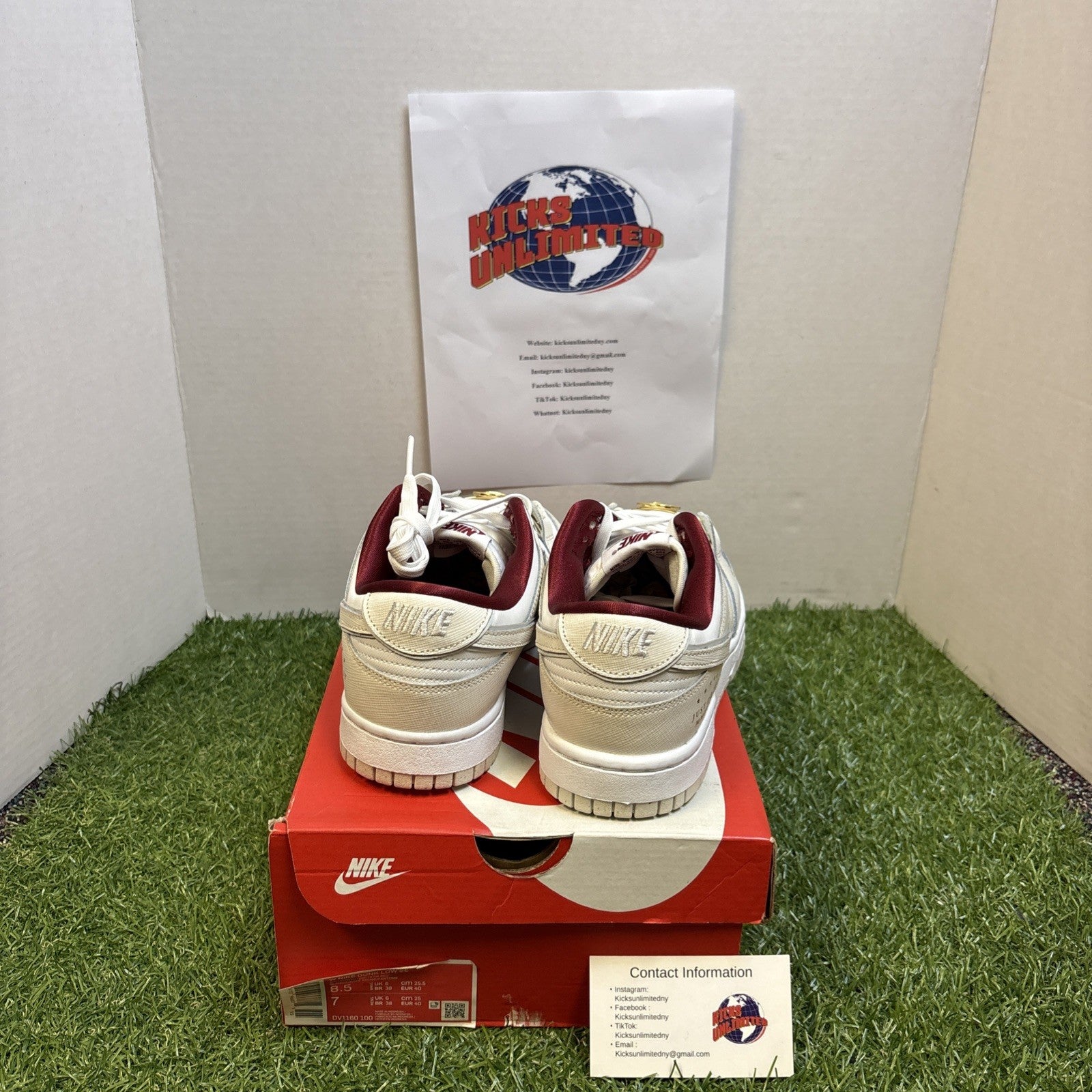 Size 8.5w (size 7y)   Nike Dunk SE Low Just Do It W DV1160 1004