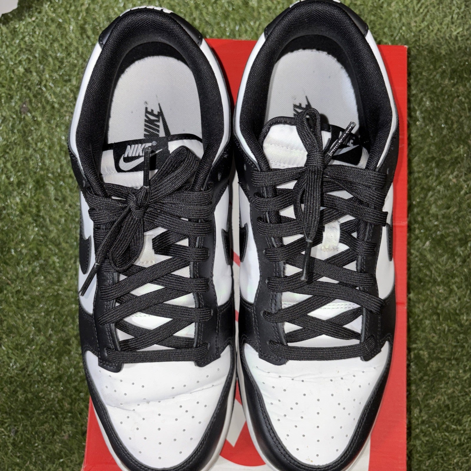 Size 13   Nike Dunk Low Black White1