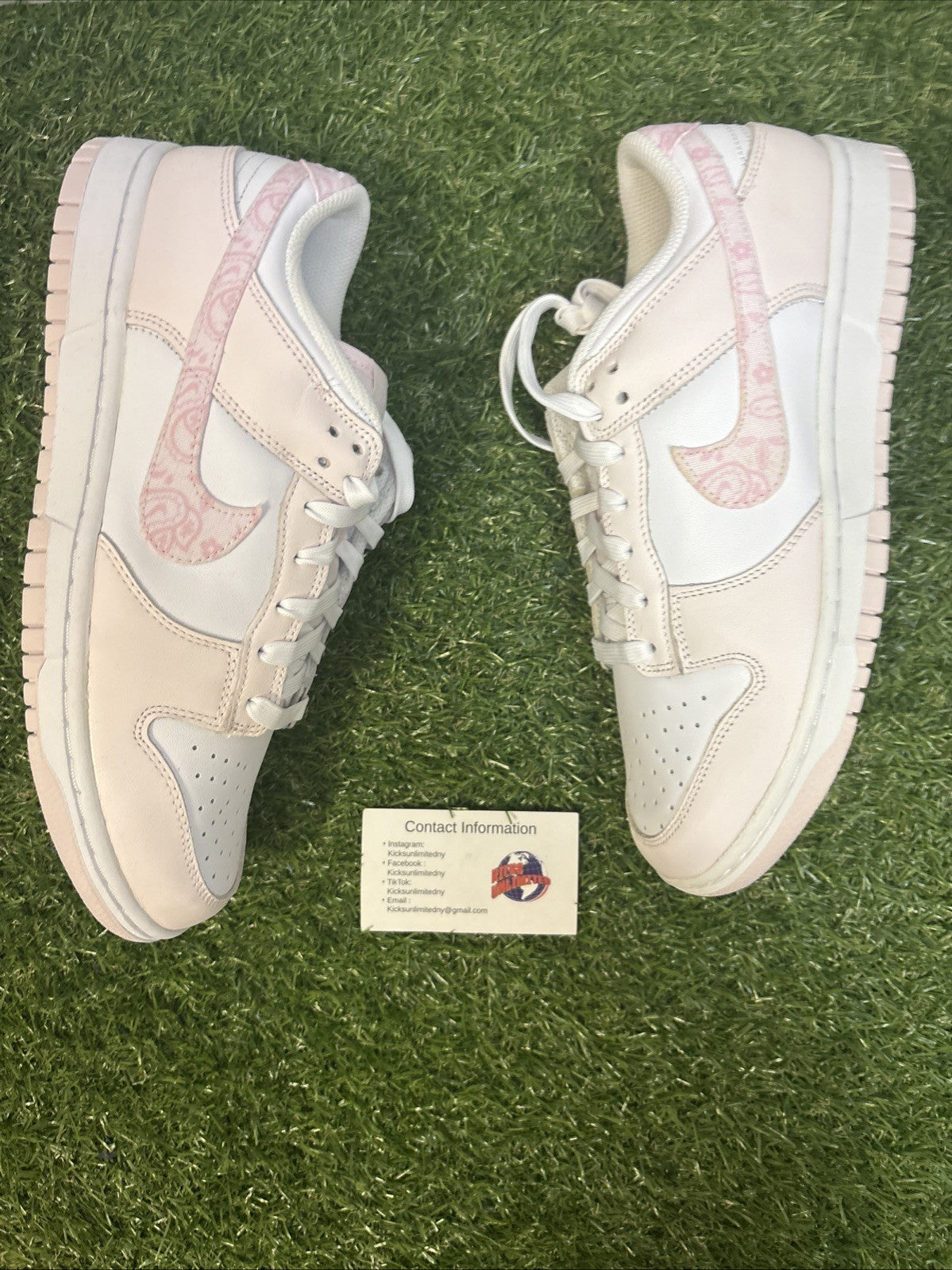 Size 10 W  Nike Dunk Low Pink Paisley 20231
