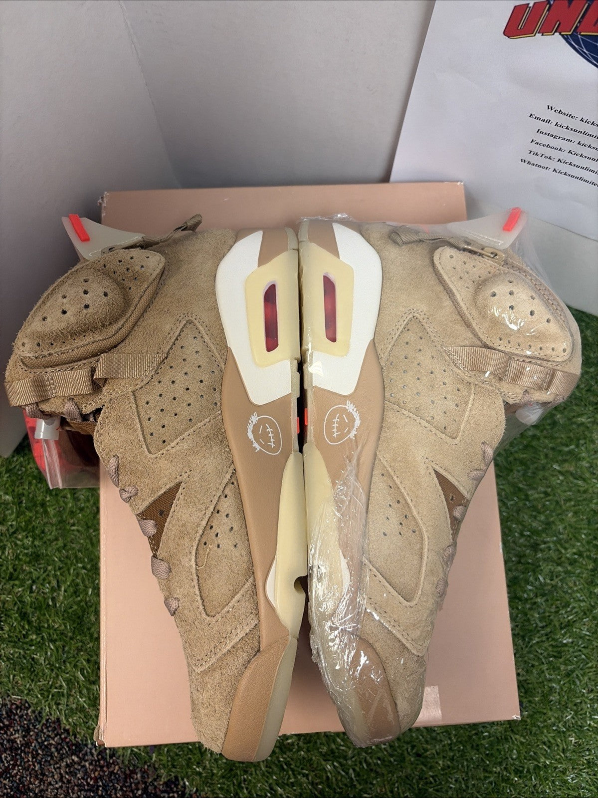 Size 8 - Jordan 6 Retro x Travis Scott Mid British Khaki2