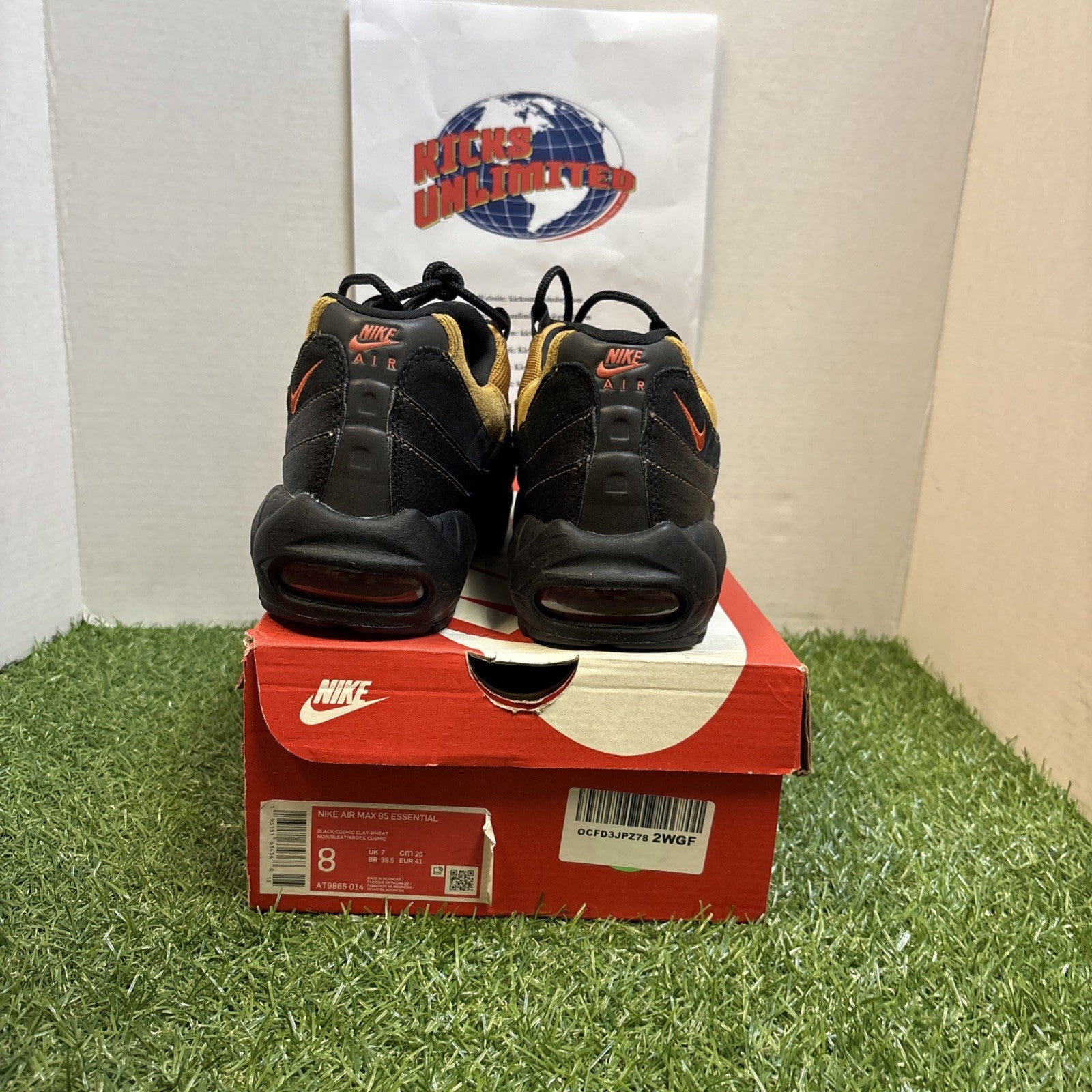 Size 8   Nike Air Max 95 Essential Cosmic Clay Black Wheat4