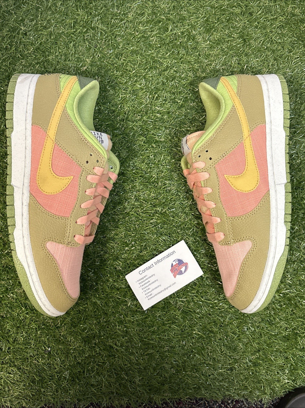 Size 9   Nike Dunk Low Sun Club   Arctic Orange Sanded Gold3
