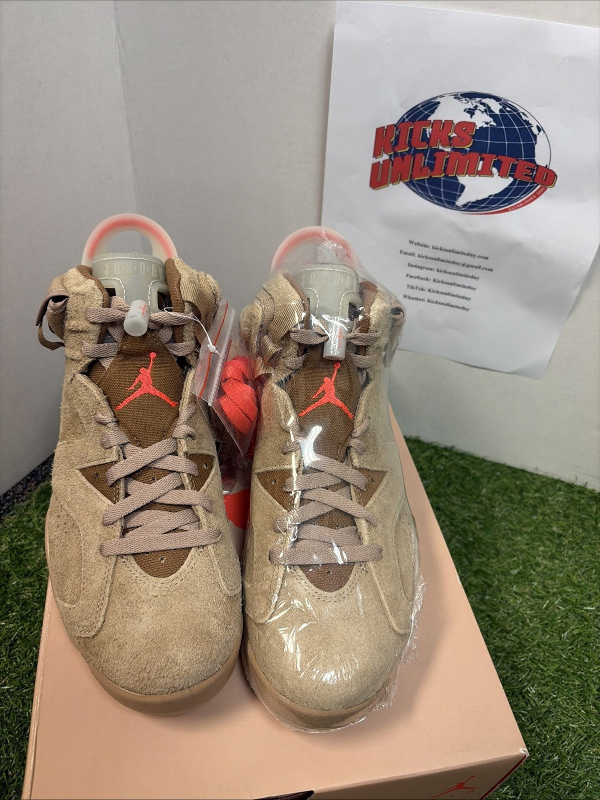Size 8 - Jordan 6 Retro x Travis Scott Mid British Khaki1